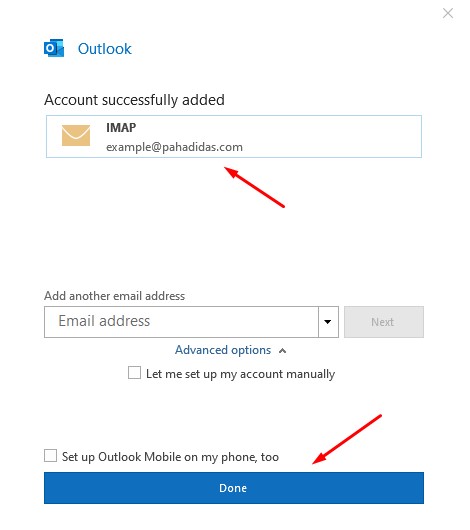 receive emails on your Email Client
