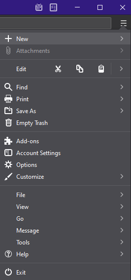 Existing Mail Account